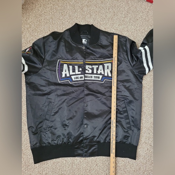 Starter Black Label All Star Los Angeles 2018 NBA Jacket Black men’s size 3X - Picture 9 of 11